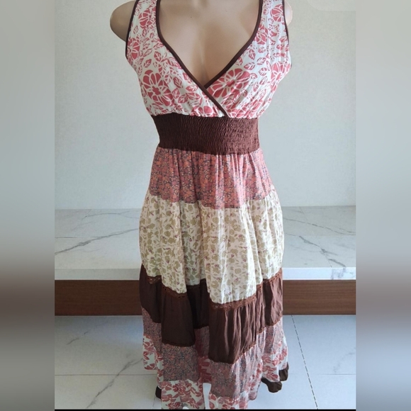 Magic Boho Patchwork Flowy Dress - Picture 1 of 2